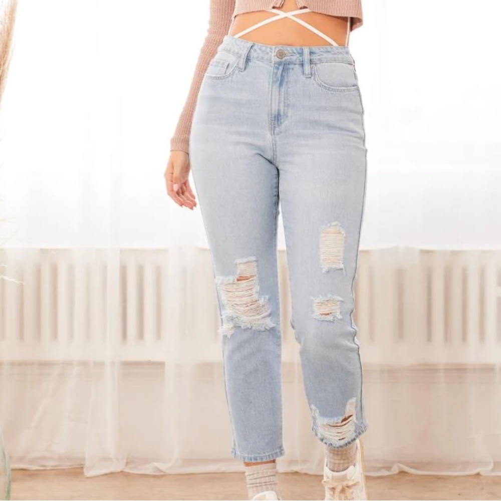 YMI Dream High Rise Mom Fit Jeans